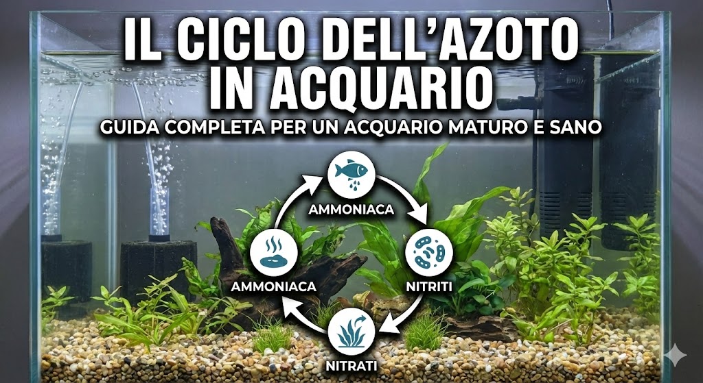 Immagine che rappresenta il ciclo del azoto in acquario