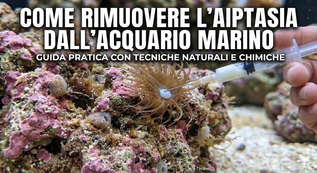 Immagine di un trattamento contro le anemoni infestanti aiptasia