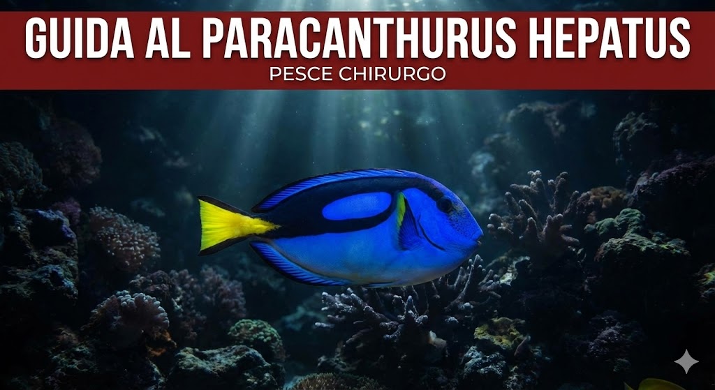 Pesce chirurgo blu in mare