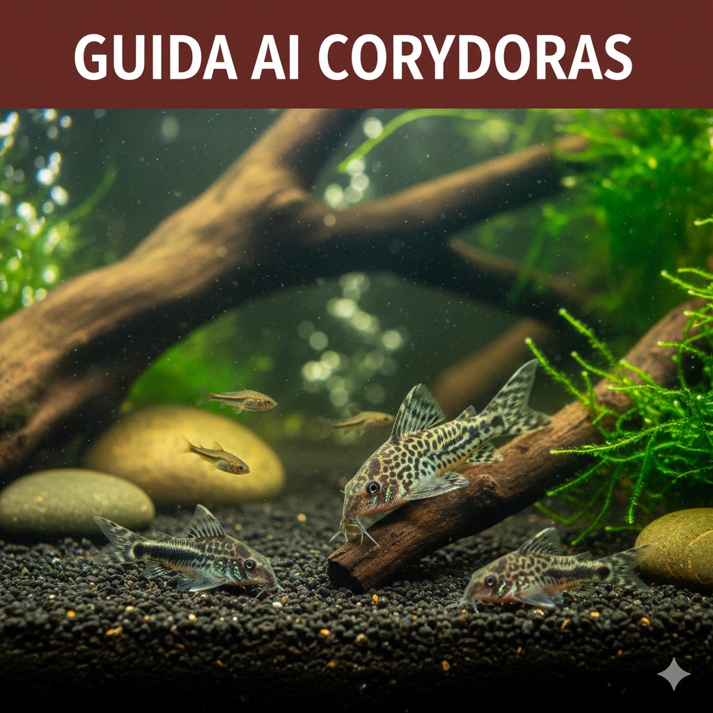 Pesci in un acquario con piante