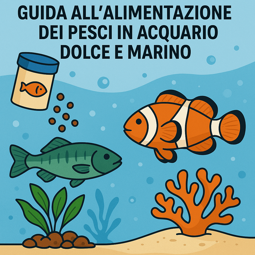 Pesci in acquario e alimentazione